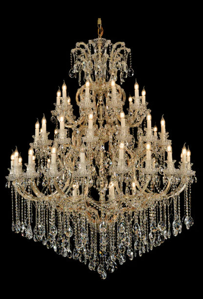 Extra Large Multi-tiered Candle Light Crystal Chandelier for Hotel/Restaurant