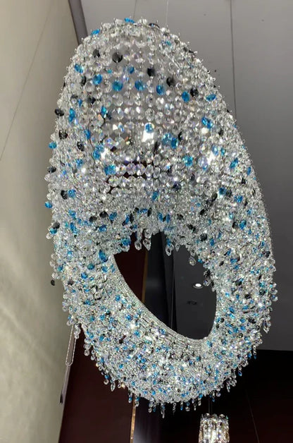 Luxury Unique Foyer Crystal Chandelier for High-ceiling