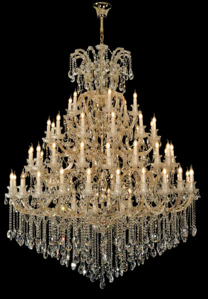 Extra Large Multi-tiered Candle Light Crystal Chandelier for Hotel/Restaurant