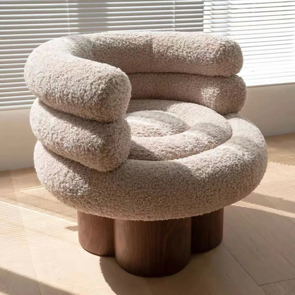 Cozy Stump Bouclé Chair