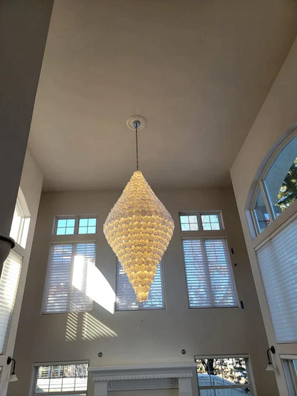 Modern Creative Extra Large Flower Glass Chandelier for Staircase/Foyer/Villa