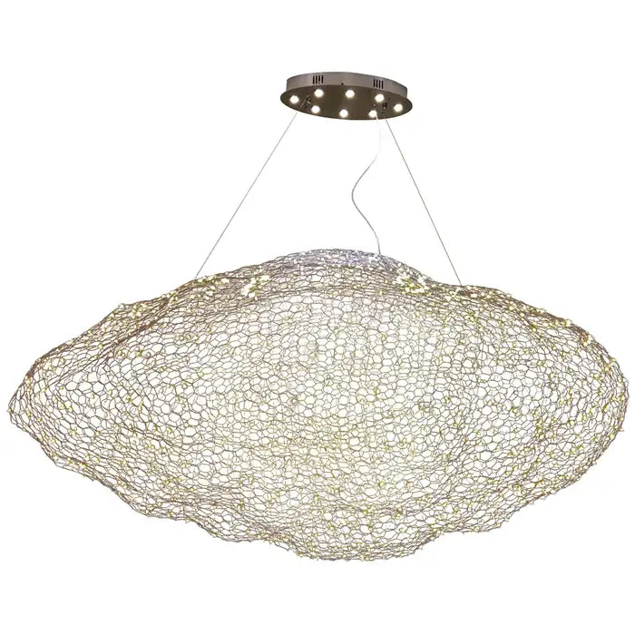 Modern Floating Cloud Mesh Pendant Light