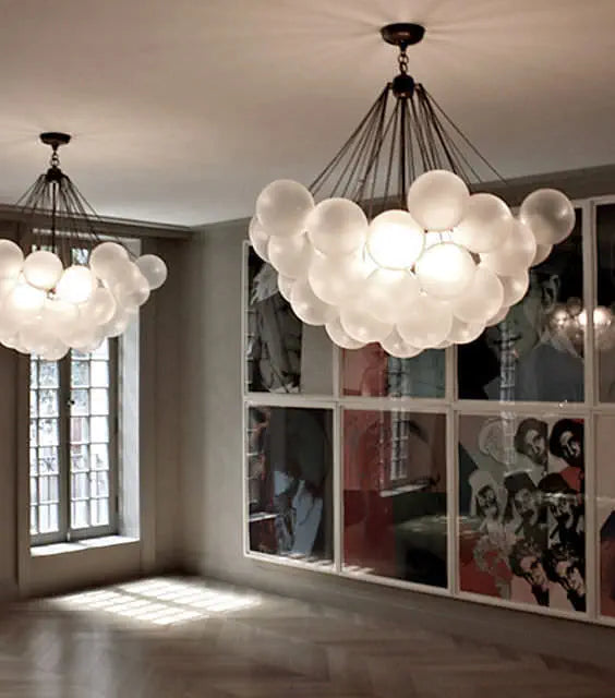 Modern Cloud Balloons Glass Chandelier for Living Room/Bedroom