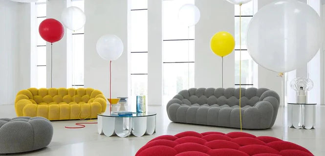 Modern Cotton Blend Round/Rectange Colorful Sofa/Sofa Chair