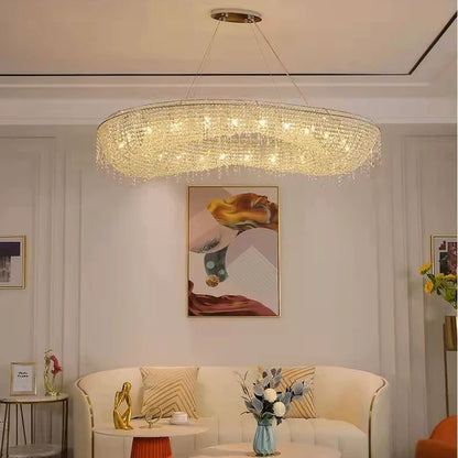 Luxury Unique Foyer Crystal Chandelier for High-ceiling