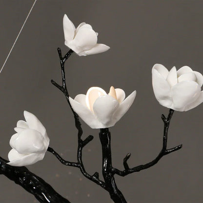 Modern Creative Ceramic Flower Chandelier for Dining Room