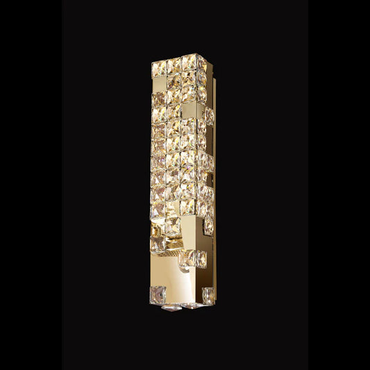 Modern Pixel Cube Crystal Wall Sconce