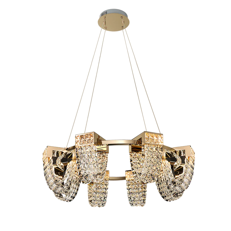 Modern Luxury Newly Crystal Chandelier in Champagne Gold