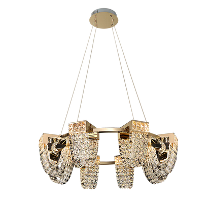 Modern Luxury Newly Crystal Chandelier in Champagne Gold