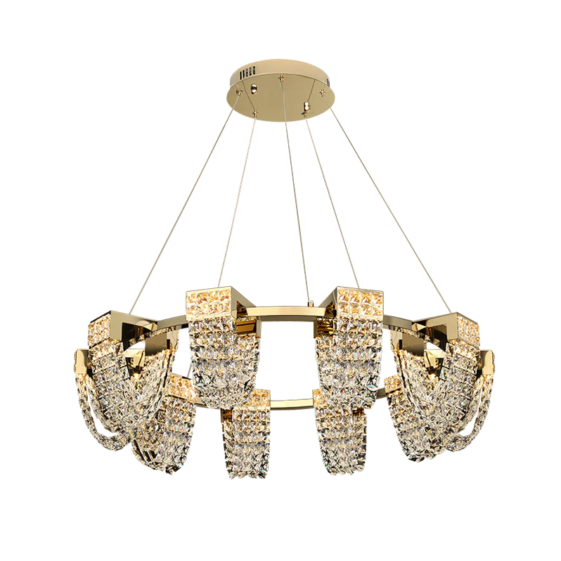 Modern Luxury Newly Crystal Chandelier in Champagne Gold