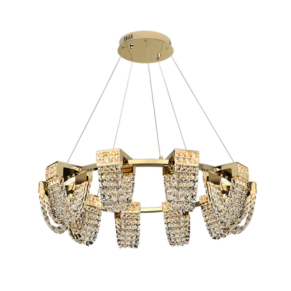 Modern Luxury Newly Crystal Chandelier in Champagne Gold