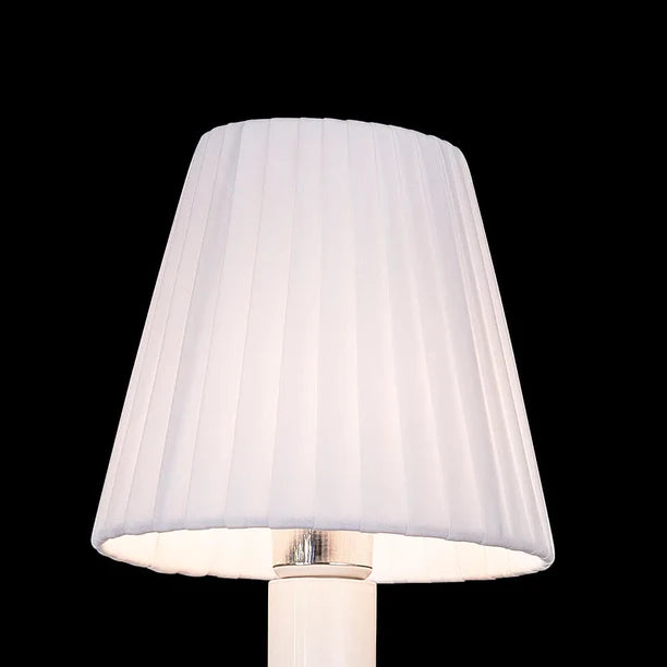 Modern Luxury 1 Light Crystal Wall Light with Fabric Lampshade