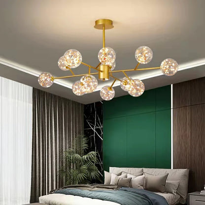 Modern Starlight Chandelier for Living Room Magic Beans Ceiling Light Molecular Dining Room Lamp