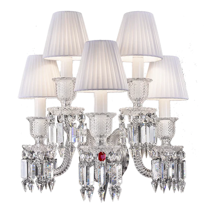 Luxury 5-Candle Light Crystal Wall Lamp