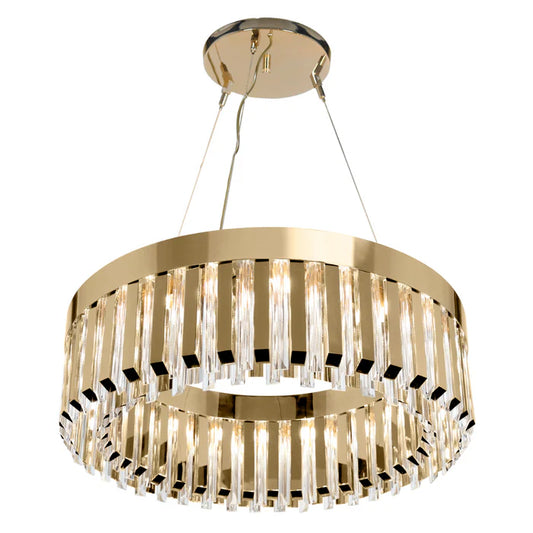 Modern Round Metal Crystal Chandelier for Dining Room/Bedroom