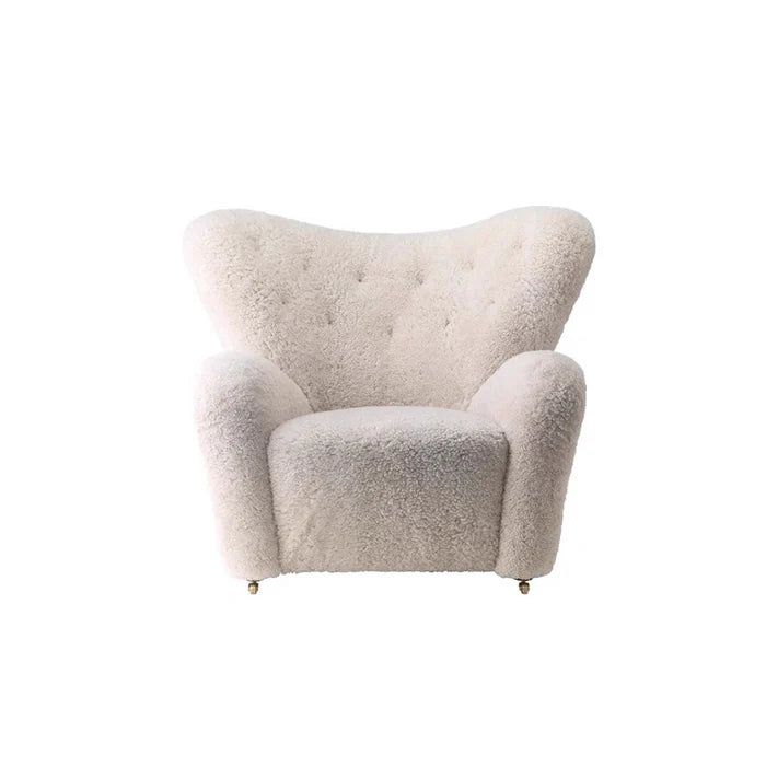 French Medium Antique Cream Style Upholstered Chair