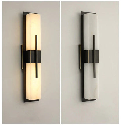 Outdoor Minimalist Rectangular Stainless Steel Acrylic LED Waterproof Wall Sconce Lamp