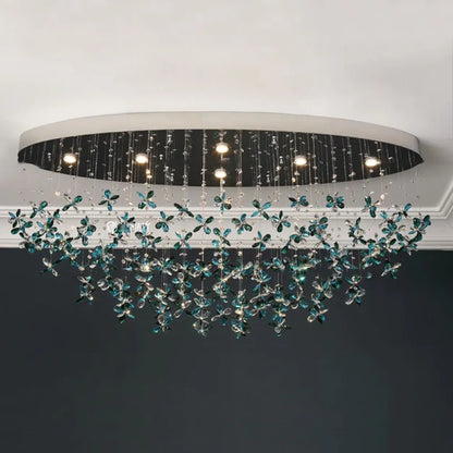 Luxury Crystal Flower Chandelier for Dining Room/Living Room