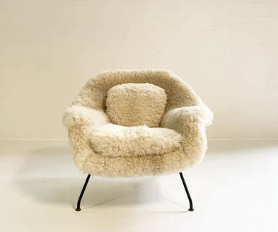 Cozy Fleece Sheepskin Lounge Sofa Chair