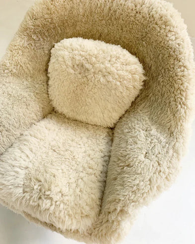 Cozy Fleece Sheepskin Lounge Sofa Chair