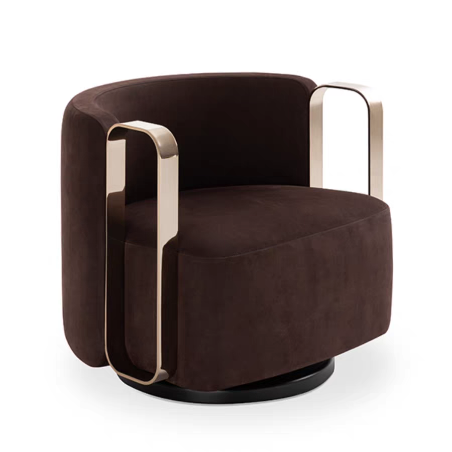 Modern Italian Single Swivel Chair