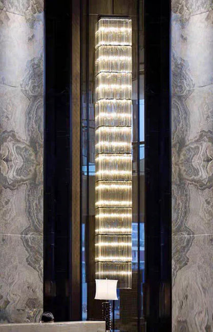 Luxury Crystal Long Strip Wall Light