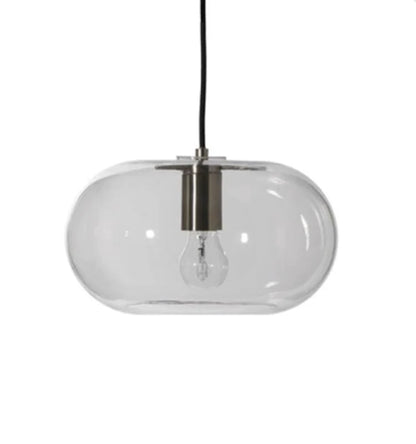 Transparent Glass Bubble Light Fixture Pendant Lighting for Dining Room/Cafe