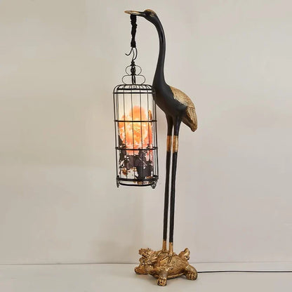 Antique-style Decoration Stork Floor Lamp