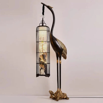 Antique-style Decoration Stork Floor Lamp