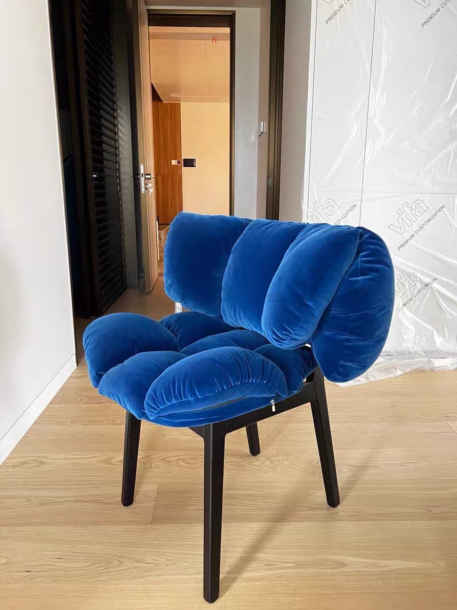 Italian Light Luxury Velvet Dining Chair