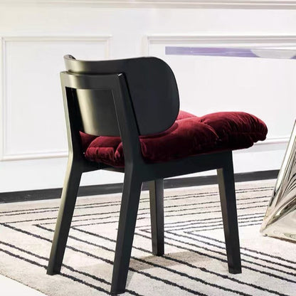 Italian Light Luxury Velvet Dining Chair