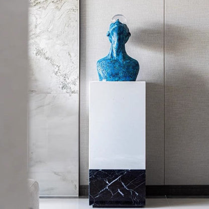 Blue Man Art Sculpture