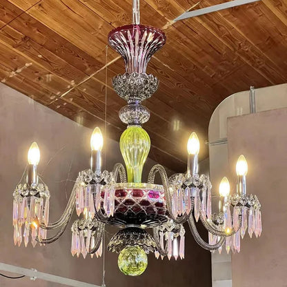 Luxury Colorful Crystal Chandelier for Living Room