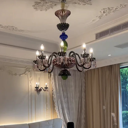 Luxury Colorful Crystal Chandelier for Living Room