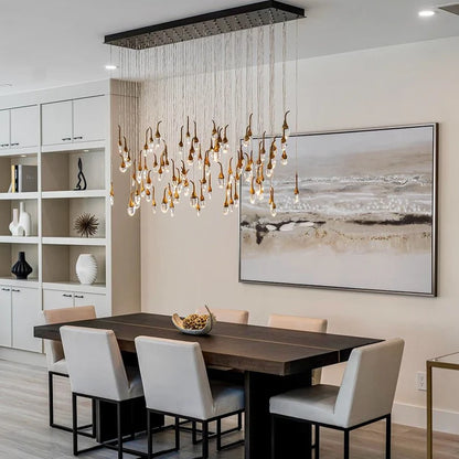 Modern Creative Seed Crystal Chandelier for Dining Room