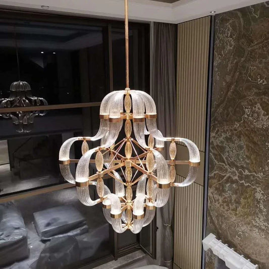 Modern Art Glass Chandelier for Living Room/Dining Room/Kitchen Island/Bedroom