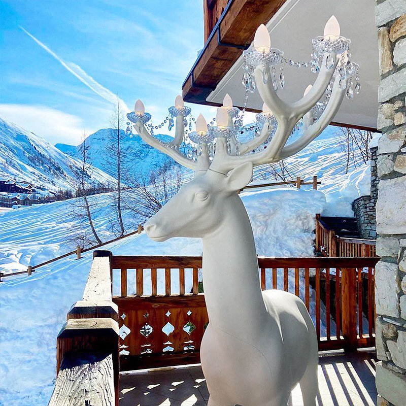 Deer Crystal Floor Lamp