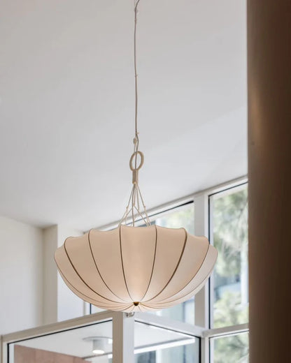 Cream Style White Lampshade Chandelier