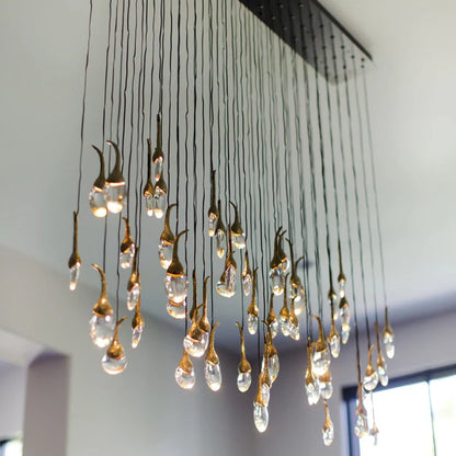 Modern Creative Seed Crystal Chandelier for Dining Room