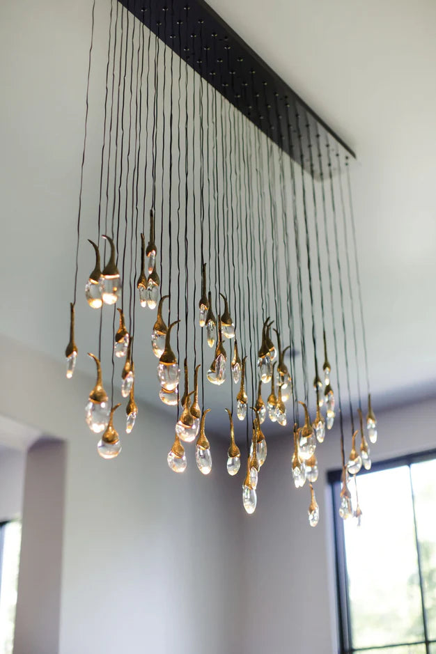 Modern Creative Seed Crystal Chandelier for Dining Room