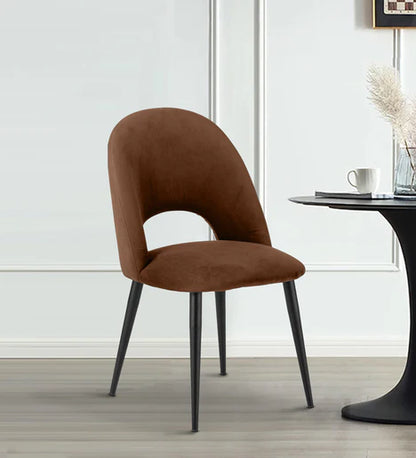 Modern Minimalism Fabric Finish Dining Chair