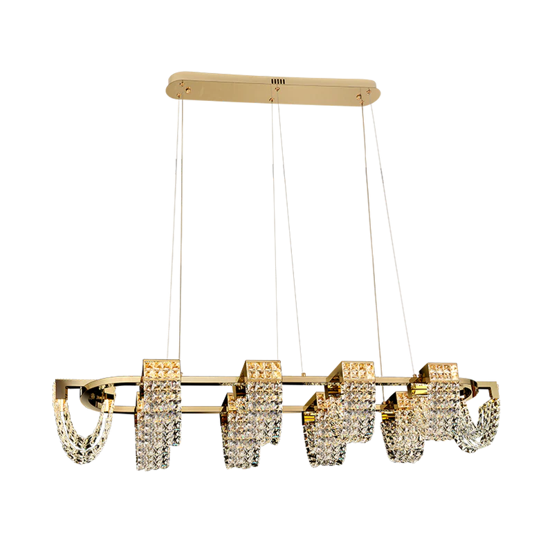 Modern Luxury Newly Crystal Chandelier in Champagne Gold