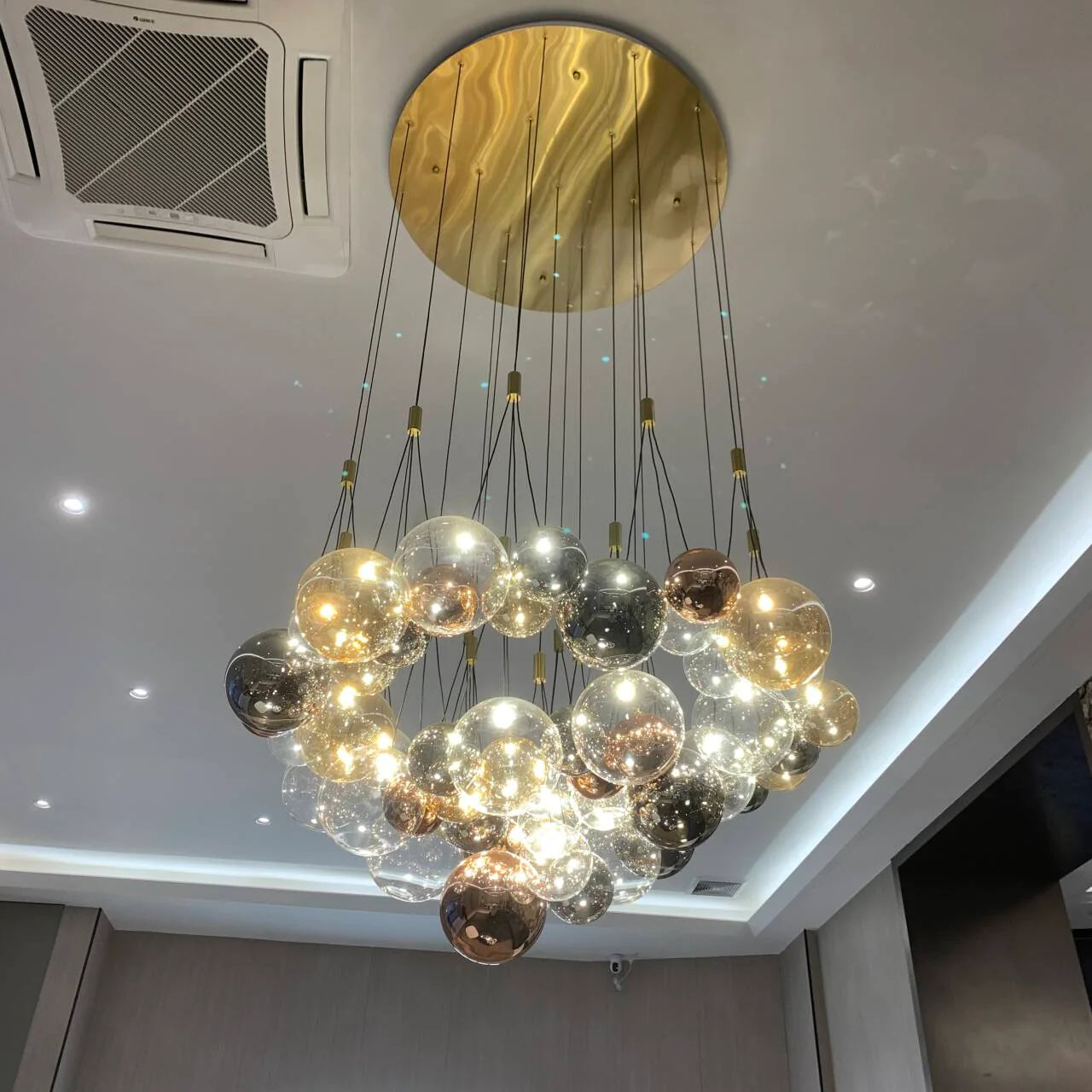 Italian Creative Glass Bubble Ball Chandelier for Living/Dining Room/Kitchen Island