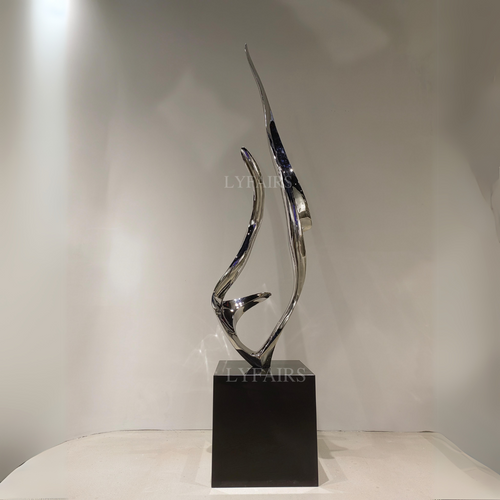 Abstract Stainless Steel Sculpture