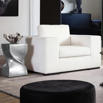 Modern Style Minimalist Sofa in White Color for Living Room/Bedroom