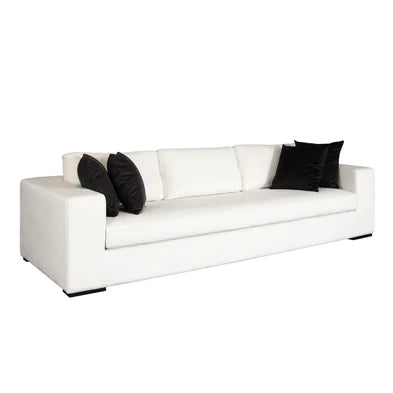 Modern Style Minimalist Sofa in White Color for Living Room/Bedroom