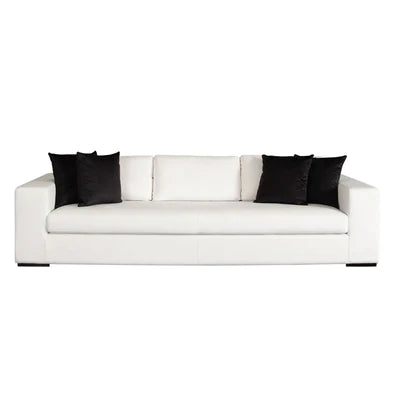 Modern Style Minimalist Sofa in White Color for Living Room/Bedroom