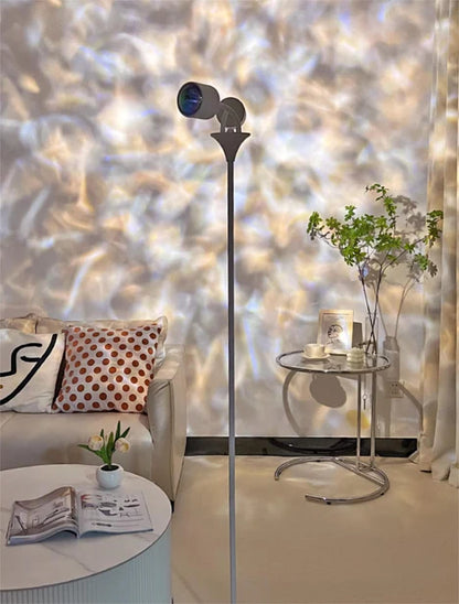 Ambient Water Ripple/Sunset Light Double-end Floor Lamp