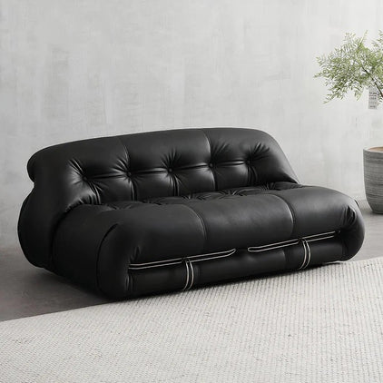 Italian Retro Unique Shape Sofa With Steel Teeth