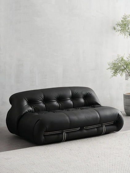 Italian Retro Unique Shape Sofa With Steel Teeth